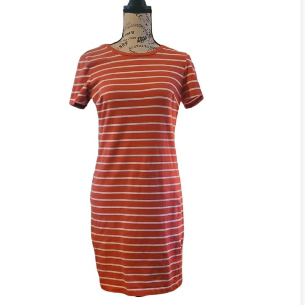Old Navy short sleeved striped knit mini dress. Size S.